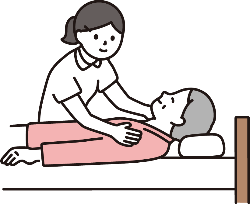 介護をする女性